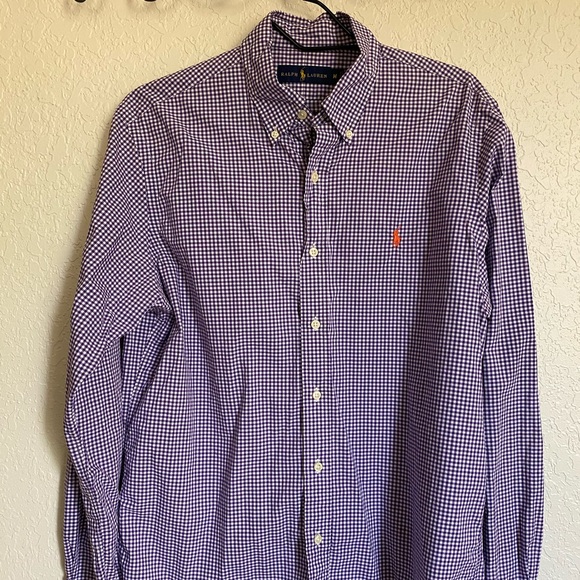 ralph lauren slim fit gingham shirt
